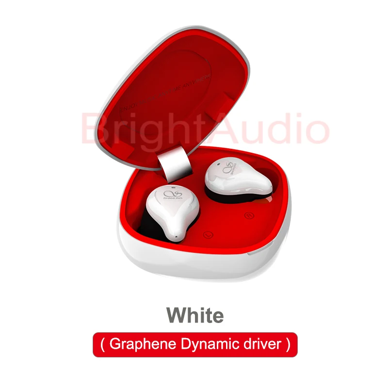 White Dynamic driver SHANLING MTW100 TWS Bluetooth 5,0 наушники-вкладыши с Knowles BA/Graphene Динамический драйвер AAC/SBC IPX7 водонепроницаемый - Цвет: White Dynamic driver
