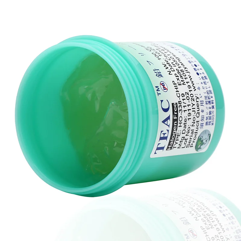 TEAC HO-338-CHIP 100G 100% Original Lead-Free Solder Flux Paste For SMT BGA Reballing Soldering paste Welding flux Repair Tools