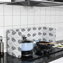 Практичная настенная алюминиевая складная плита с защитой от брызг масла, газовая плита с динамиком, плита с защитой от масла, экран Kichen, гаджет