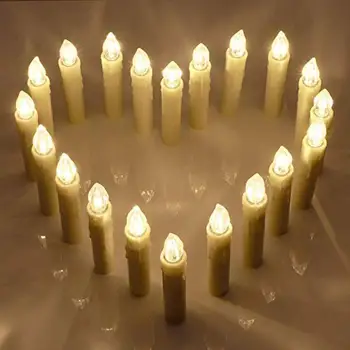 

LED Electronic Candle AAA Warm White 6 Button Remote Control Christmas Candle Light Simulation Led Candle Light