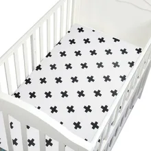 Малыша Матрасы для кроватей стандартный матрац Матрасы для детской кроватки для новорожденных, для маленьких девочек и мальчиков с геометрическим рисунком дерево приталенный Матрасы для детской кроватки