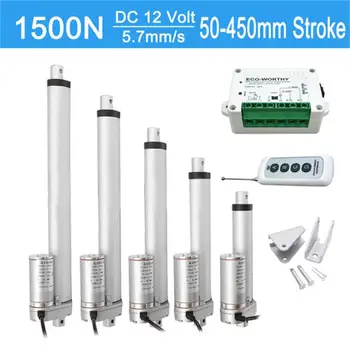

DC 12V Motor Controller Actuator Linear 12v Lifting Linear Actuator 1500N 2-18Inch 330lbs Electric Motor Metal Gearwheel