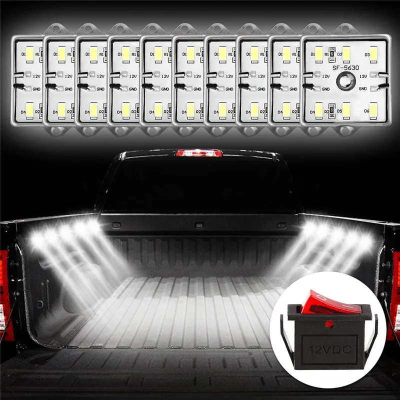 60 LED 12V 5730 SMD Low Consumption High Bright Cargo Camper RV Interior Light Trailer Boat Lamp Ceiling For Car Van#292140 | Автомобили и