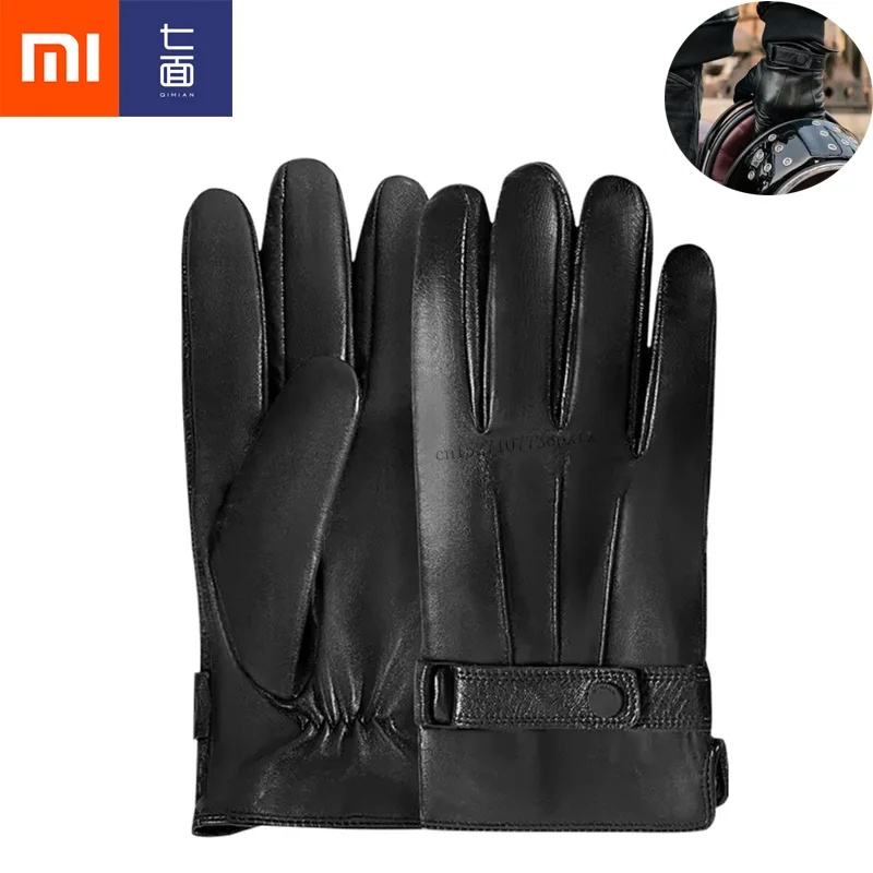 

Xiaomi Mijia Qimian Lambskin Touch Screen Gloves Spanish Raw Winter Autumn Thicken Warm unisex for driving,moto,fishing