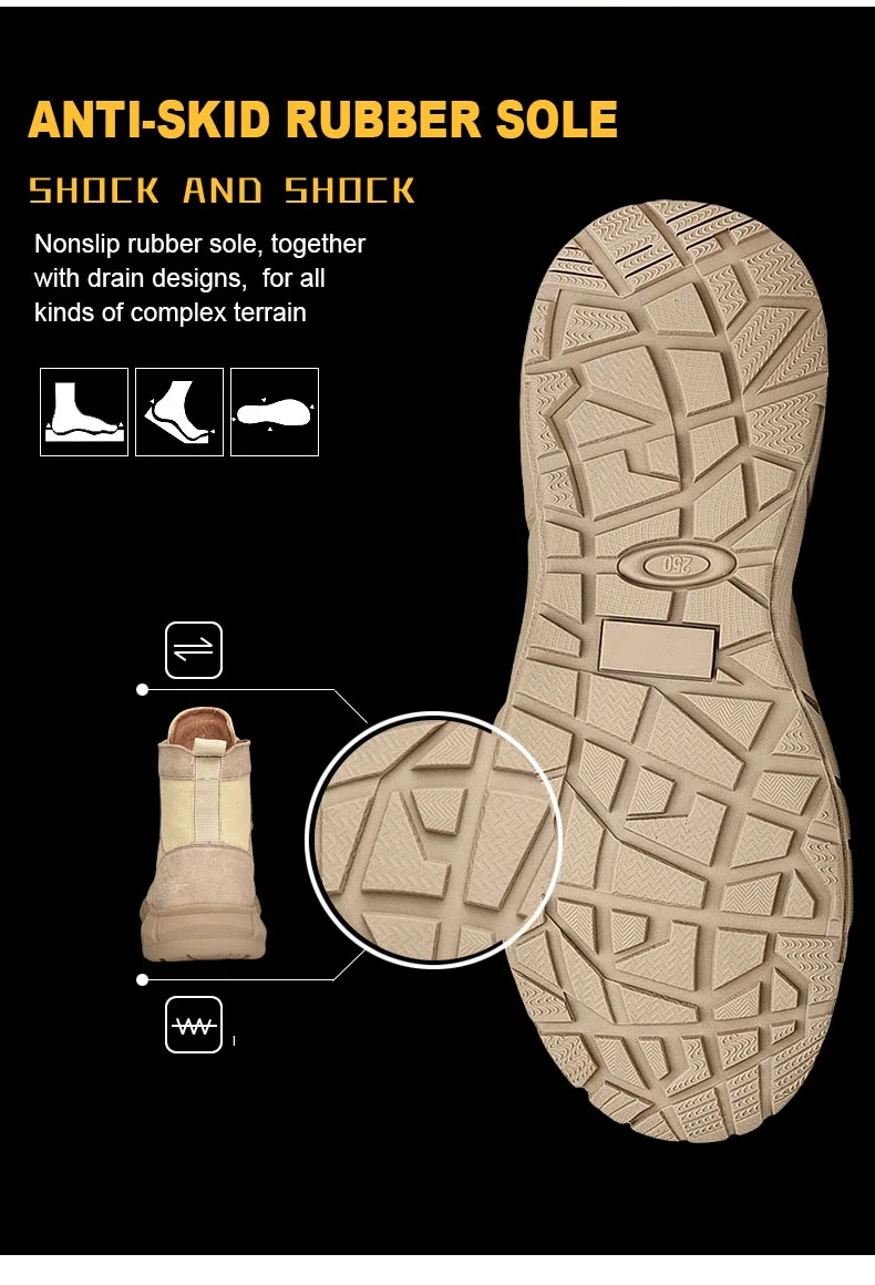 Уличная Мужская походная обувь водонепроницаемые дышащие тактические армейские сапоги дезерты Кроссовки противоскользящие треккинговые мужские армейские ботинки