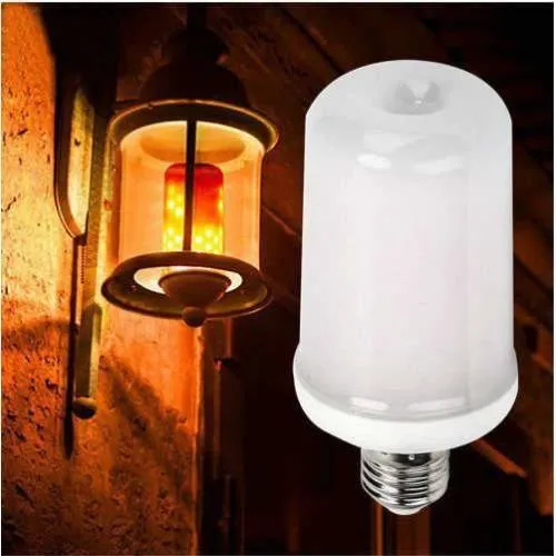 

4 Pcs Flame Effect Led Bulb Flaming Garden Bulb Home Restaurant Cafe Lighting Lamp 3 Stage Led Bulb Free Fast shipping
