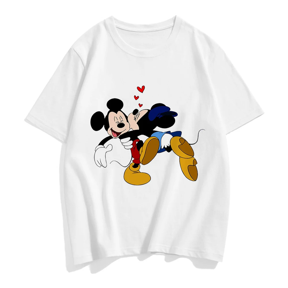 New Minnie Mouse T Shirt Women Kawaii Top Cartoon Graphic Tees Funny Harajuku Disney T-shirt Unisex Fashion Tshirt Female cheap graphic tees Tees