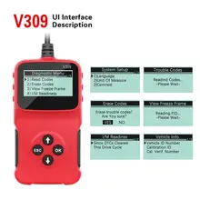 

Durable Fault Code Reader High Performance Red OBD Scanner Car Code Reader Car Diagnostic Scanner Diagnostic Scan Tool