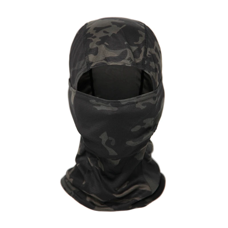CP Black Лыжная маска для велоспорта, зимняя, для шеи, для езды на велосипеде, ветрозащитная, бандана, маска для лица, шарф для мужчин и женщин, военная, тактическая, камуфляжная, Балаклава - Цвет: CP Black