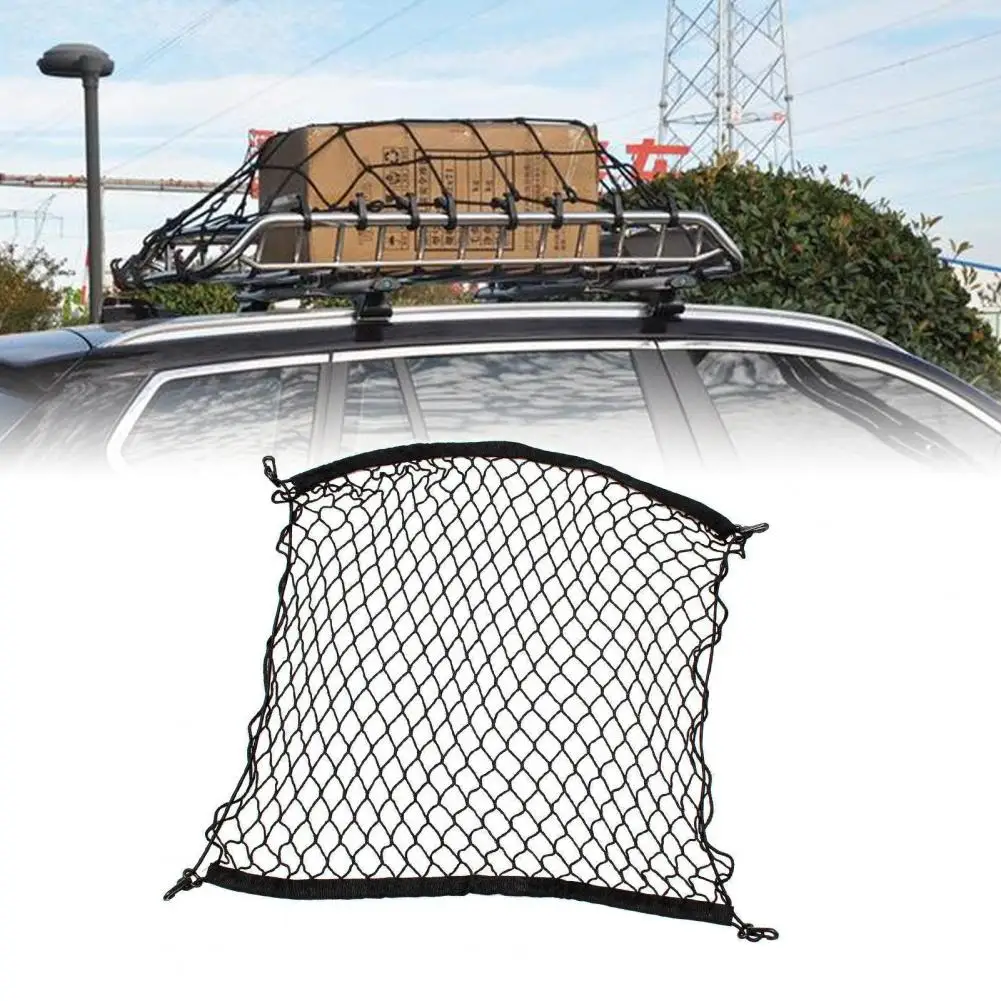 Roof Net High Strength Convenient Nylon Mesh Elastic Cargo Cover Net for SUV