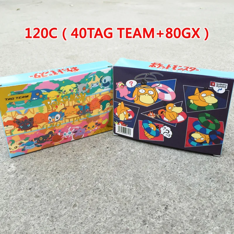 

120 Pcs GX TEAM Shining TAKARA TOMY Cards Game Battle Carte 100pcs Trading Cards Game Children Toy Pokemon Original Flash Cards
