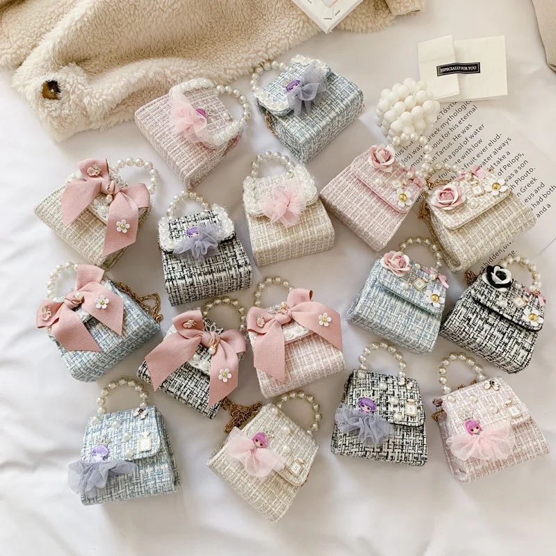 Coin-Bag Pouch Purse Princess Kids Childrens Small Wallet Girls Baby Mini Cute Bow