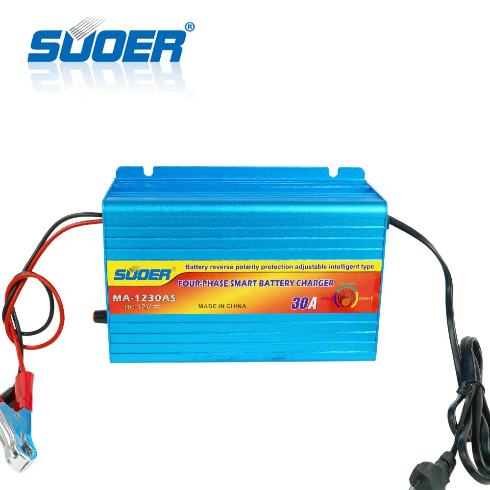Suoer【 Battery charger 】Charger 30A 12V Universal Battery Charger Car