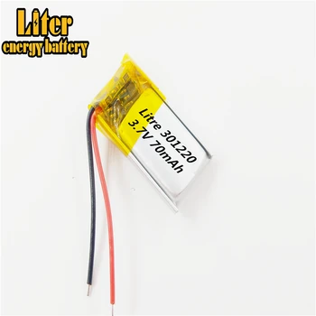 

3.7V 70mAh 301220 Lithium Polymer Li-Po li ion Rechargeable Battery cells For Mp3 MP4 MP5 GPS PSP mobile bluetoot