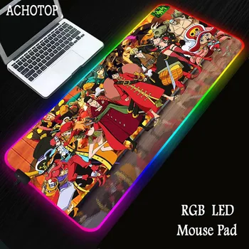

One Piec Luffy Anime Large Lockedge Mouse Pad Game Player Computer RGB MousePad Desk Keyboard Mat CSGO DOTA