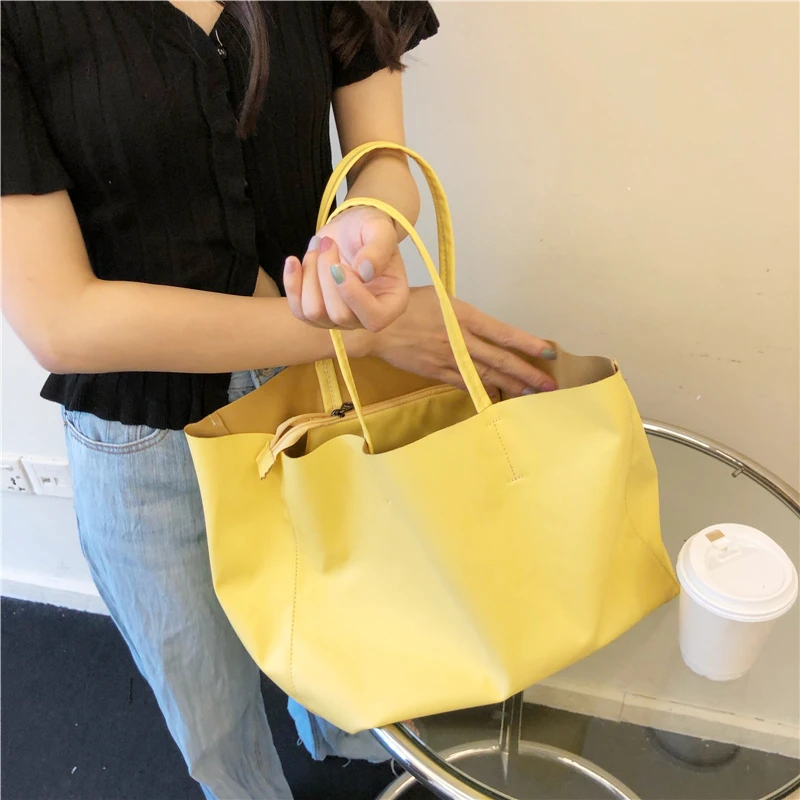 large yellow handbags