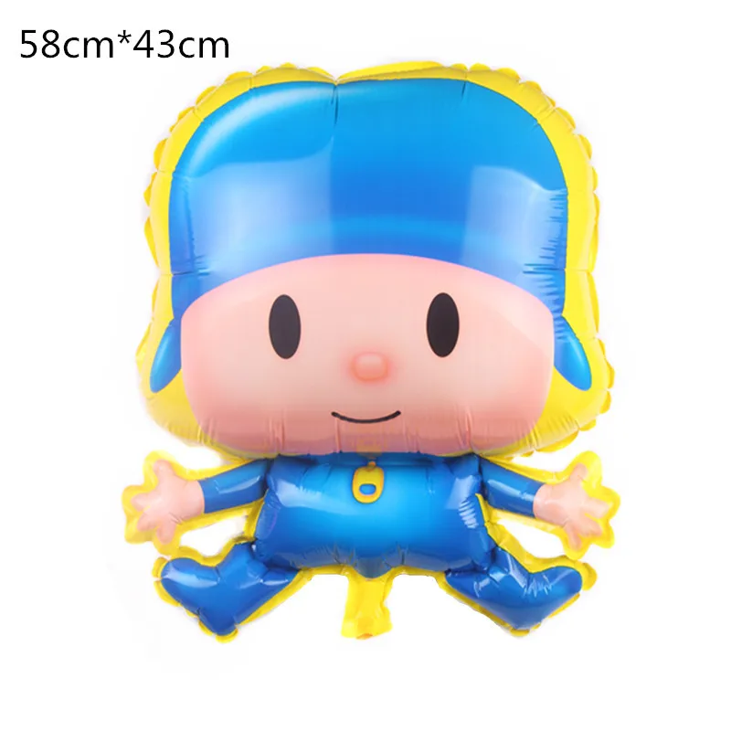1 шт. Pocoyo Kawaii летучая мышь палка воздушные шары фольгированные шары «С Днем Рождения» джунгли вечерние украшения игрушка растение мальчик babyshower подарок школа