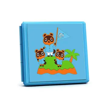 

1 Pc Game Card Case for Animal Crossing Switch/ Switch Lite/ PSV/ Nintendo Games Cards Storage Boxes Cartoon Bear Leaves Cases
