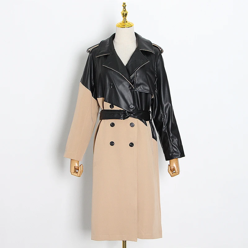 TWOTWINSTYLE Patchwork Hit Color Windbreaker For