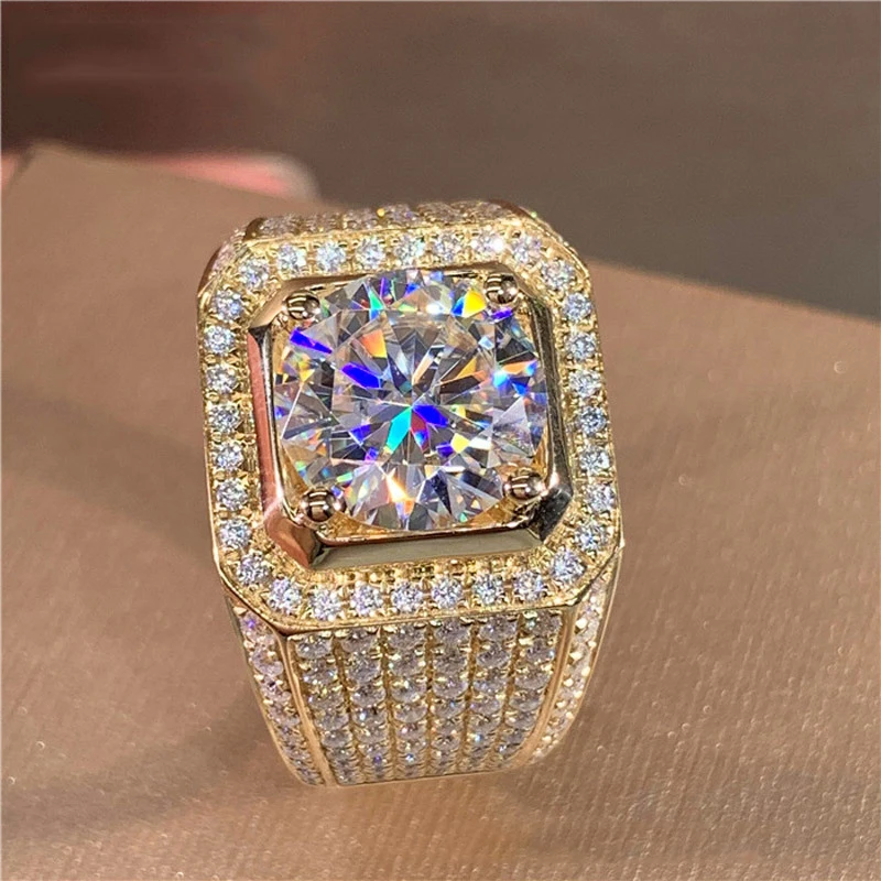 Shining White Zircon Round Stone Ring Vintage Gold Color Wedding Ring Male Female Fashion Crystal Engagement Rings For Women Men wedding rings,finger rings,fashion rings,engagement rings,zircon rings,fashion ring,couple rings,crystal rings,metal rings,stone rings