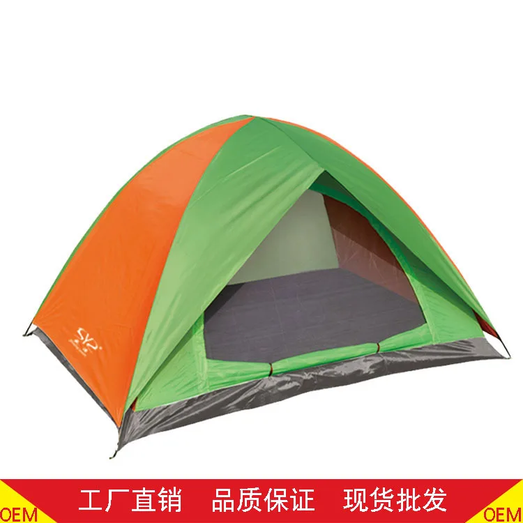 

Direct Supply Outdoor Multi-Color Panel Manual Double Door Waterproof Sunscreen Travel Camping Tent Custom