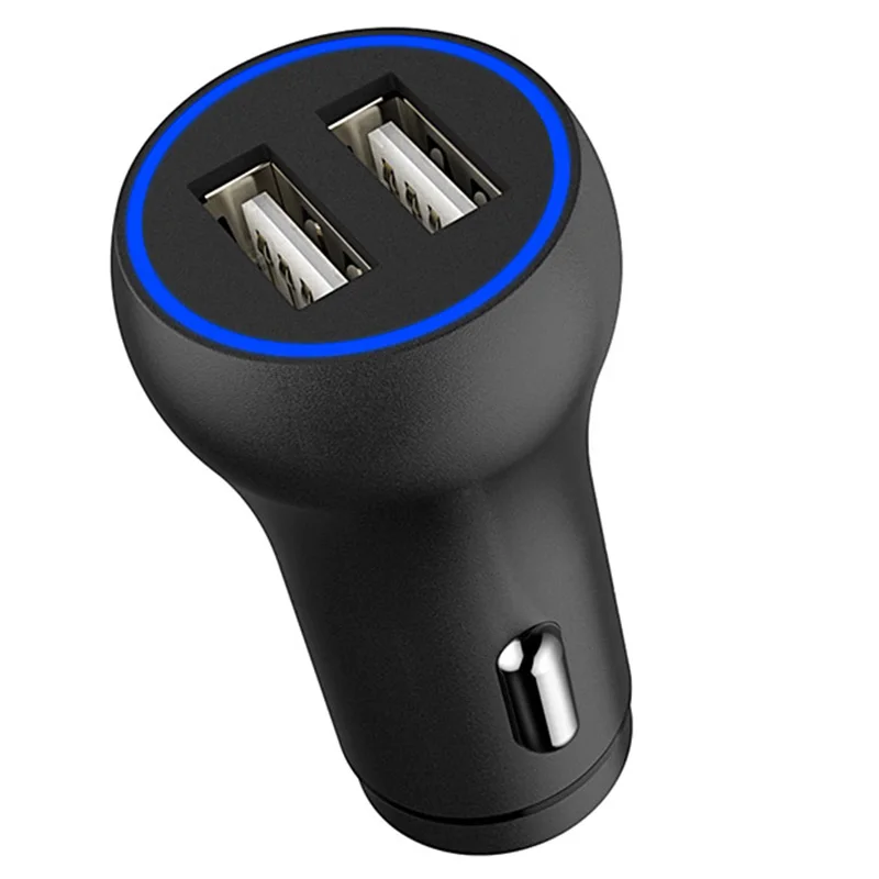 

Mini Car USB Chargers With LED Soft Light 5V 2.4A Quick Charge Mobile Phone/Tablet/Driving recorder/Game machine Fast Charging