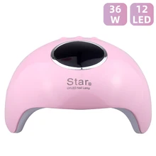 Star 6 Сушилка для ногтей УФ-лампа для маникюра сушка для ногтей Гель-лак для льда 12 светодиодный автоматический датчик 30s 60s 90s инструменты для дизайна ногтей