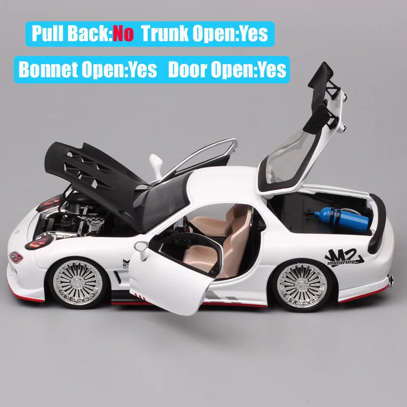 Jada 1:24 классические спортивные весы для Mazda FD и игрушечные машинки RX7 модель