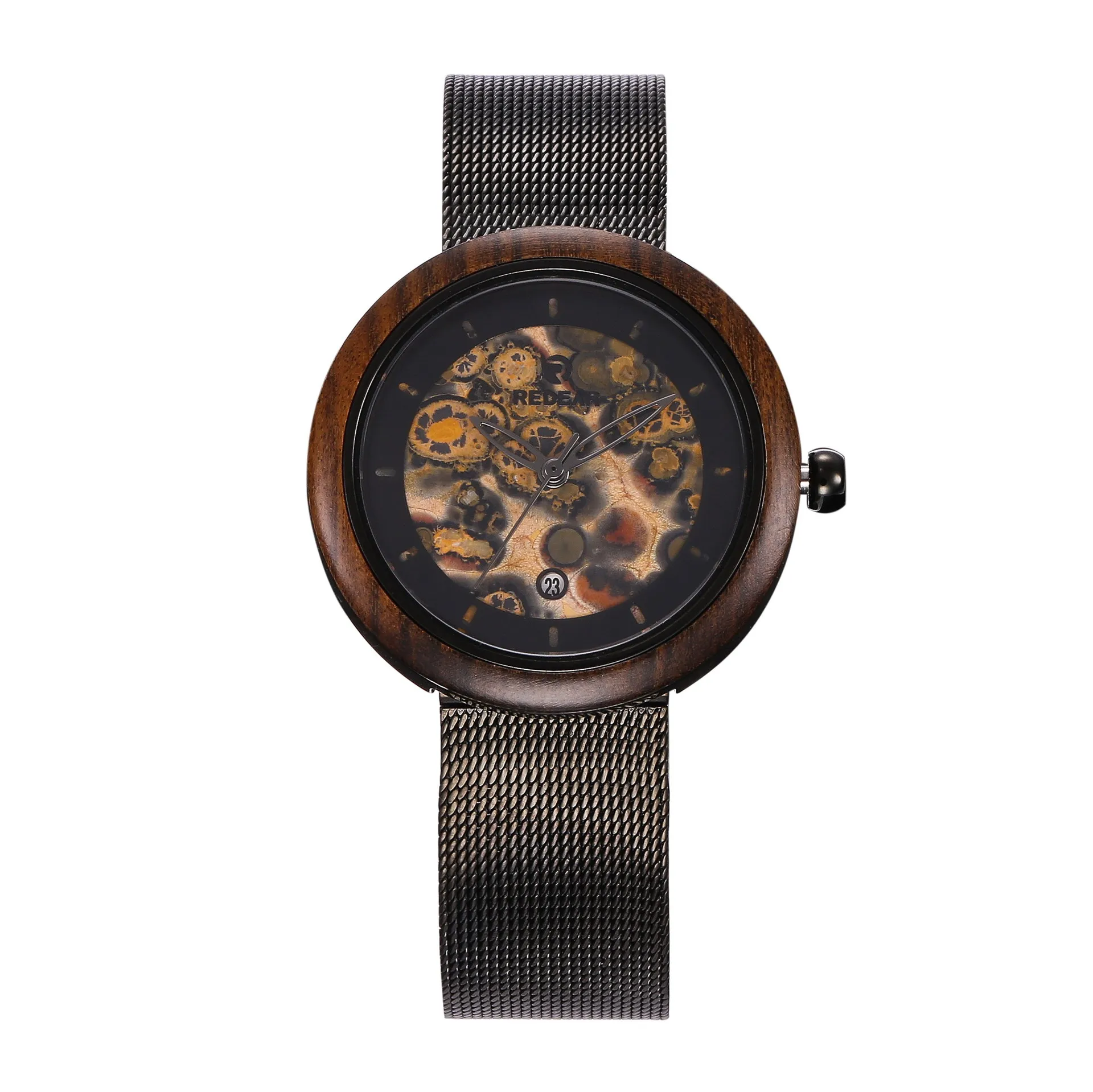 

2019 new leopard print stone face fashion personality lady watch high grade stainless steel lady quartz watch