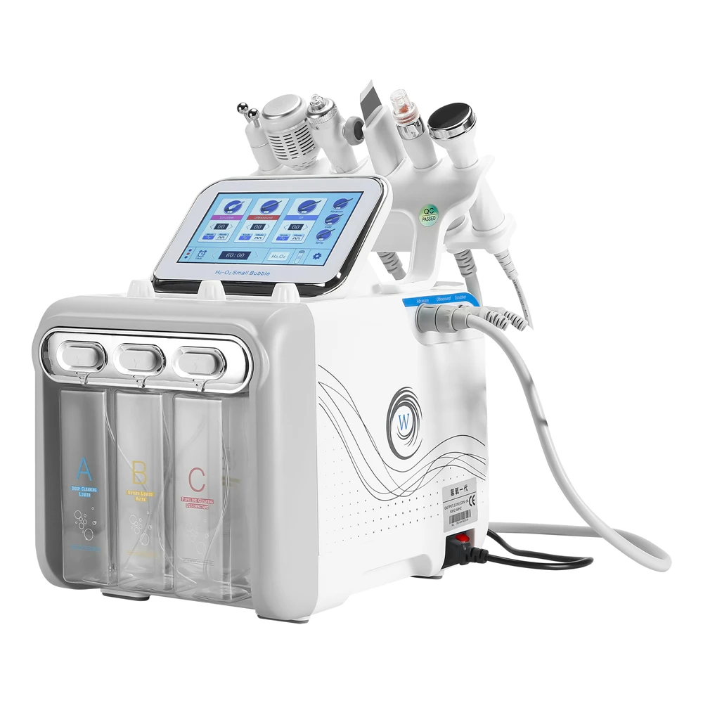 6 In 1 Water Dermabrasion Machine RF Spa Facial Hydro Facial Microdermabrasion Machine Water Dermabrasion Beauty Instrument