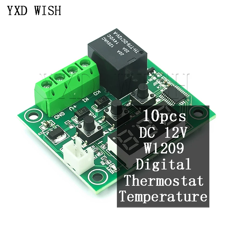 12V Digital Temp Thermostat Temperature Controller Sensor Relay Switch 50-110°C 
