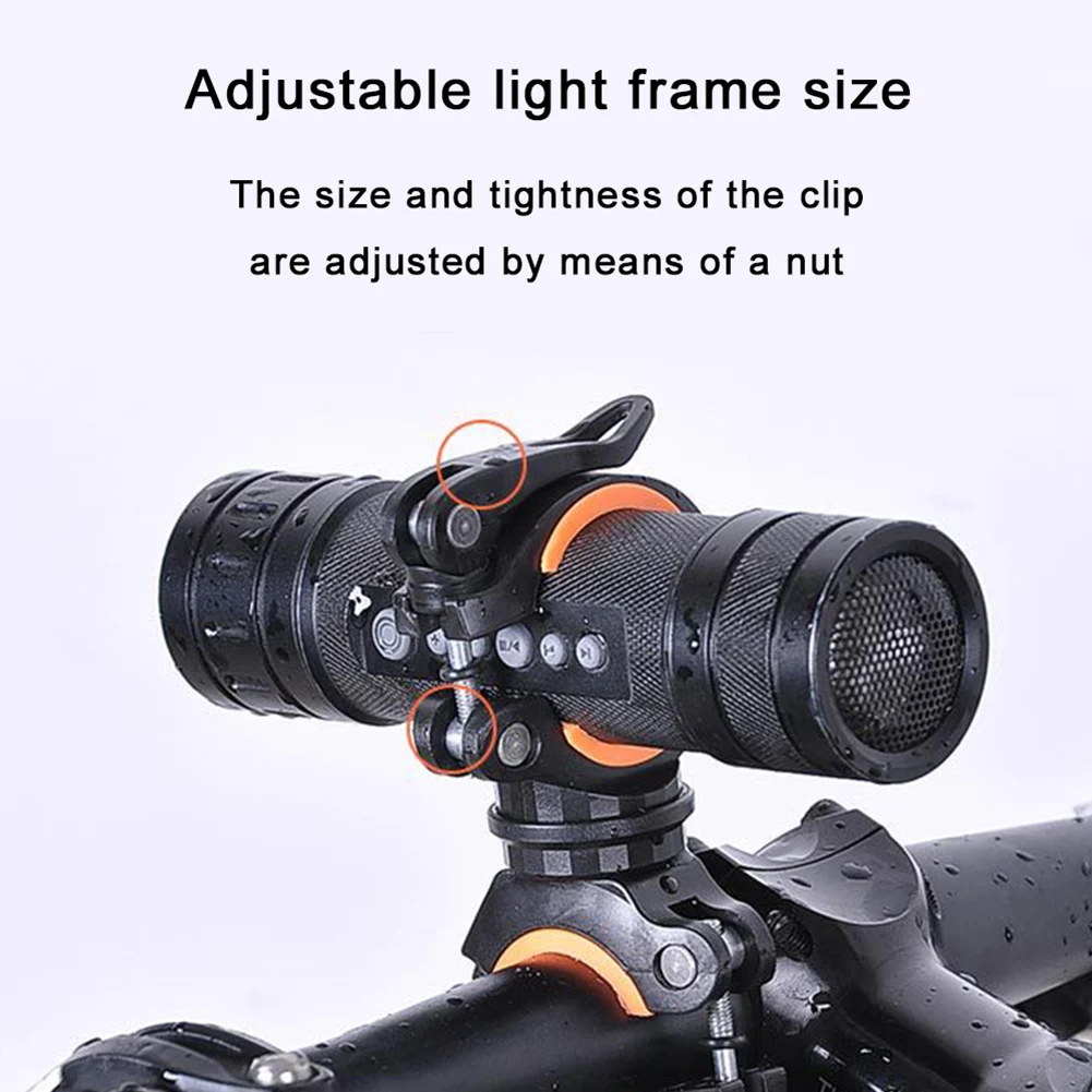 

360 Degree Rotatable Bicycle Light Bracket Bike Lamp Holder Quick Release Mount LED Torch Headlight Pump Stand Monden New O29