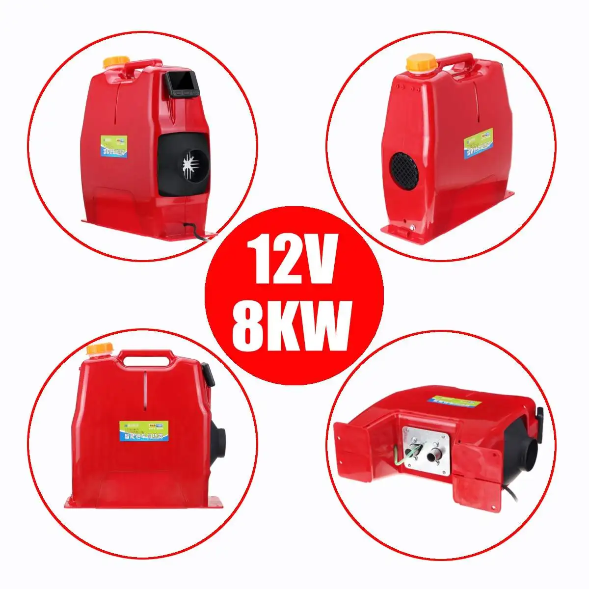 Автомобильный обогреватель 8KW 12/24V дизелей обогреватель стояночный отопитель новая ЖК-дисплей монитор Пульт дистанционного управления Управление для автомобилей Boat RV жилого автофургона прицеп грузовика