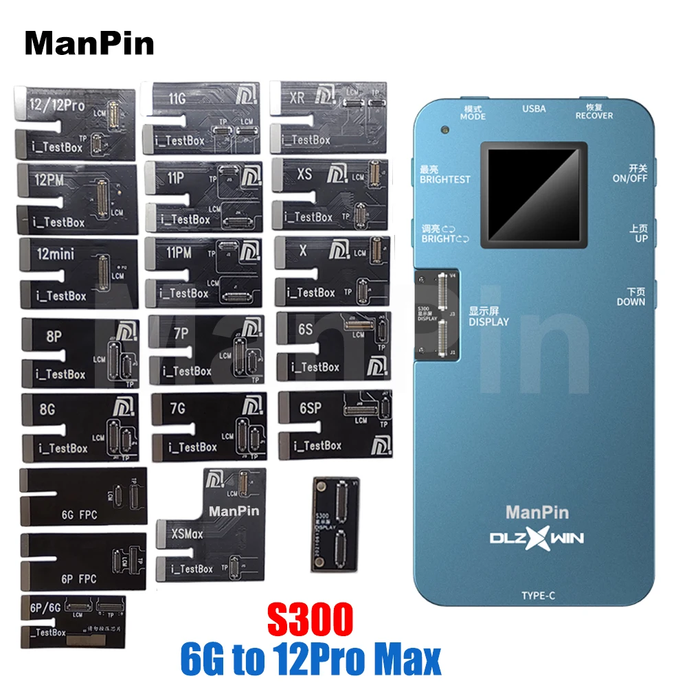 Оригинальный ЖК-экран S300 тестер для iPhone 12Pro MAX Mini 11 Pro XS XR X 8 7 6S 6G Plus Дисплей True Tone 3D