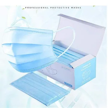 

10/Pcs50Pcs/100pcs Mouth Mask Disposable Nonwove 3 Layer Ply Filter Mask mouth Face mask filter safe Breathable Protective masks