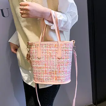 

New Fashion Handbags Wear-resistant Classic Delicate Women Woolen Shoulder Crossbody Bag Fashion Autumn Winter Messenger Handbag