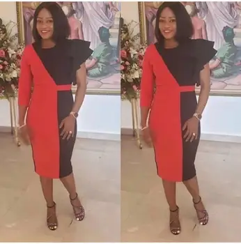 

Elegant Dashiki Dress Midi Pleated Belt Office Lady Slim African Bazin Muslim Abaya Maxi Robe Gowns Sexy Evening Party Djellaba