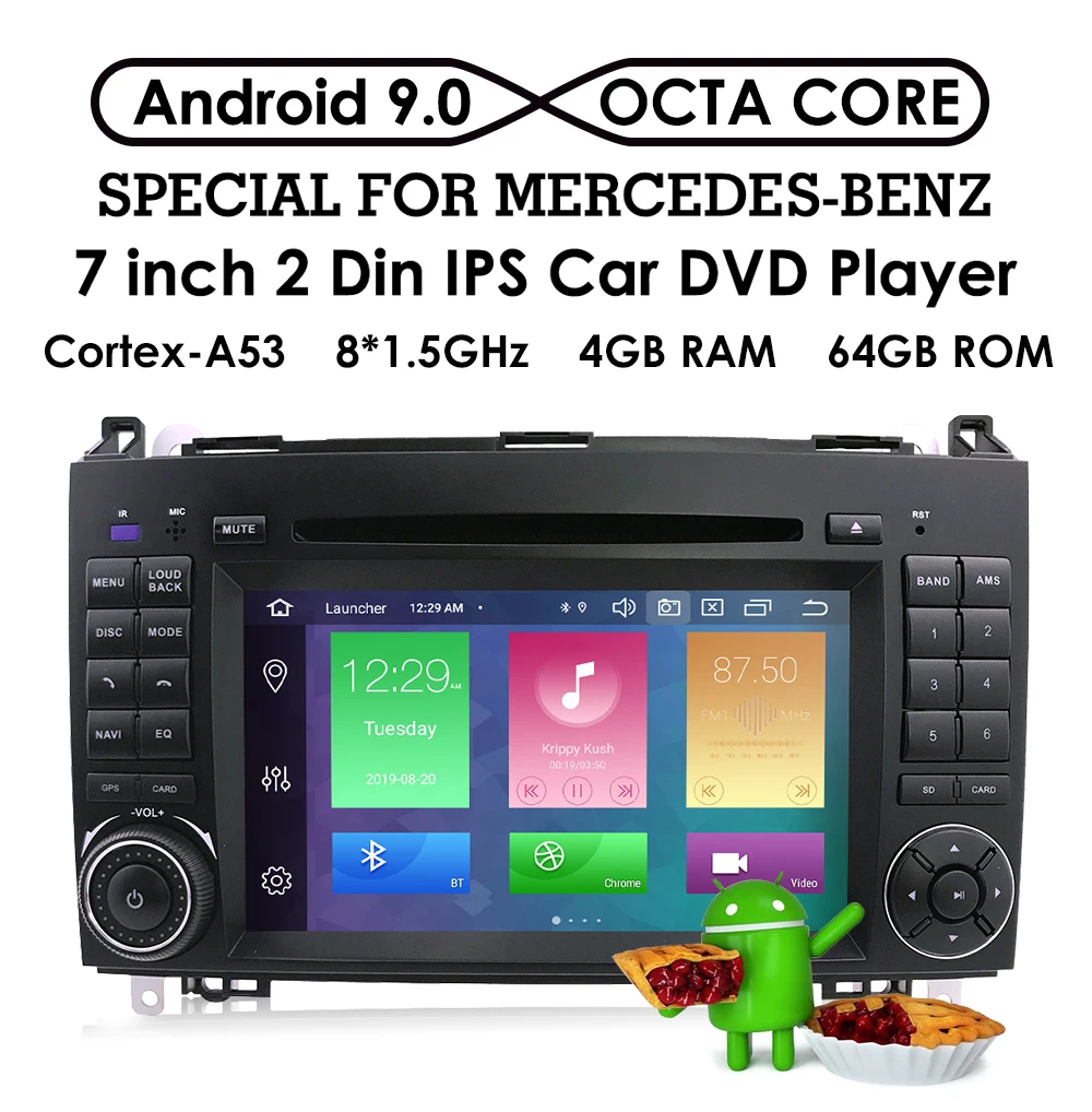 Best 4GRAM OctaCore 1024*600 2 din Car DVD Android 9.0 PX5 GPS for Mercedes/benz B200 A160 Viano Vito GPS NAVI RADIO BT built-in wifi 2 Best 4GRAM OctaCore 1024*600 2 din Car DVD Android 9.0 PX5 GPS for Mercedes/benz B200 A160 Viano Vito GPS NAVI RADIO BT built-in wifi 2