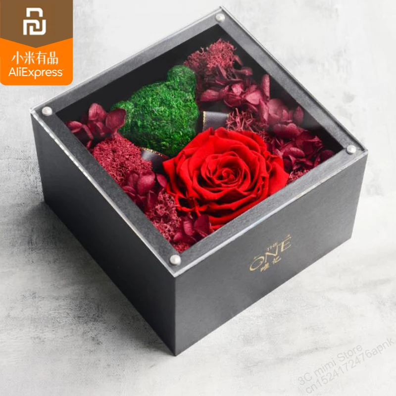 Xiaomi Mijia The ONE Real Rose Flower Forever для влюбленных подарок на день рождения мужчин и женщин