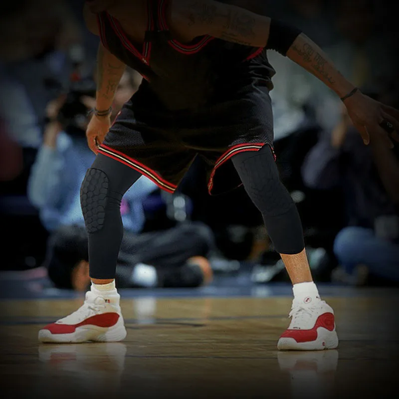 Баскетбольные наколенники 1 шт. защитный компрессионный рукав сотовый фиксатор