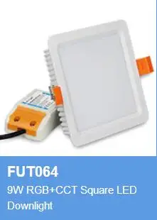 FUT064 Downlight Водонепроницаемый MILIGHT FUT061 062 063 064 065 066 068 069 потолочный светодиодный светильник прожектор AC100-240 V, 6 Вт, 9 Вт, 12 Вт, 15 Вт, 18 Вт, 25 Вт RGB+ CCT - Испускаемый цвет: FUT064 Downlight