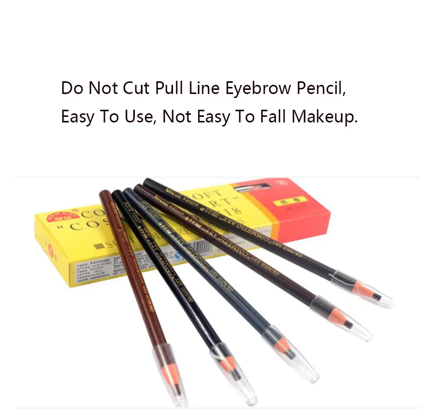 

Genuine 1818 Pull Line Eyebrow Pencil Tear Pull Waterproof Anti Sweat Makeup Pen Photo Studio Not Smudge Thrush Magic Device