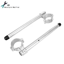 41 мм для Triumph Thruxton 2008 2009 до руль для шоссейного велосипеда мото регулируемая вилка ручка бар Racer Мотоцикл CNC алюминий