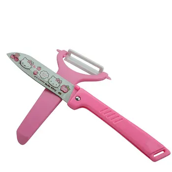 

Creative Kitchen Knife Tools Korean Cartoon Fruit Knife Two Sets Of Ceramic Melon Planer Knife Peeler