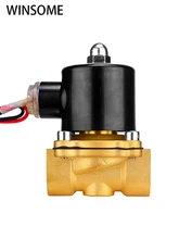 

DC12V Solenoid Valve Normally Closed Brass1/4" 3/8" 1/2" 3/4" 1" Pneumatic for Water Oil Helium Gas Check Valve Plumbing