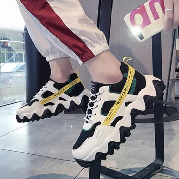 

Brand Designer New Mens Shoes casual breathable Man Sport Shoes Fashion Light Sneakers Men Daddy Shoes zapatillas hombre