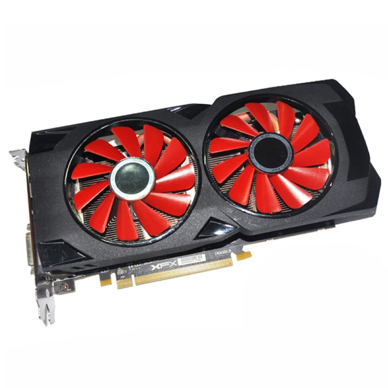 Видеокарта XFX AMD Radeon RX570 4 ГБ DDR5 Видеокарта AMD GPU RX 570 4 Гб видеокарта PCI-E X16 игровой компьютер PUBG Gamer б/у карты