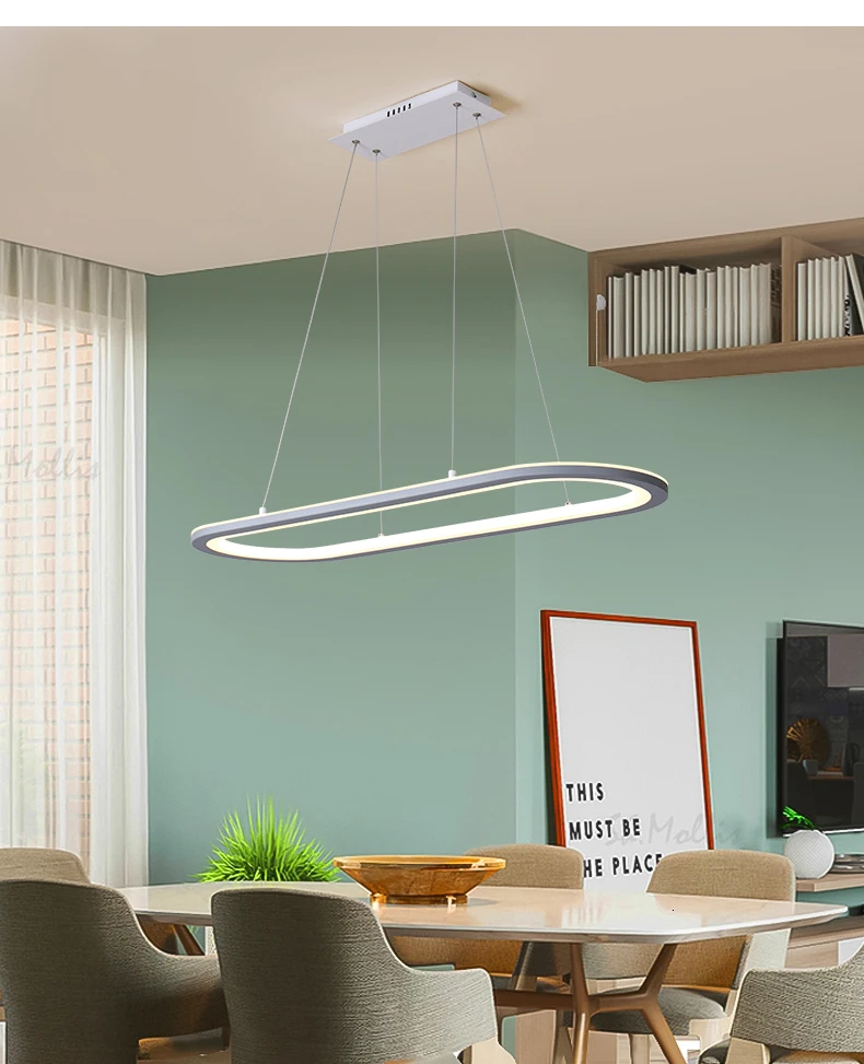 Dragonscence современный светодиодный подвесной светильник для спальни, гостиной, столовой, кухни, минималистичный акриловый светодиодный подвесной светильник
