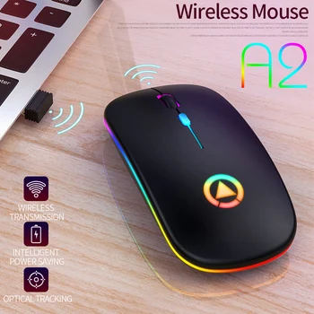 

Wireless Bluetooth Gaming Mouse 2.4GHz Laptop Desktop USB Receiver Silent Click Mute Luminous Gamer raton inalambrico ordenador