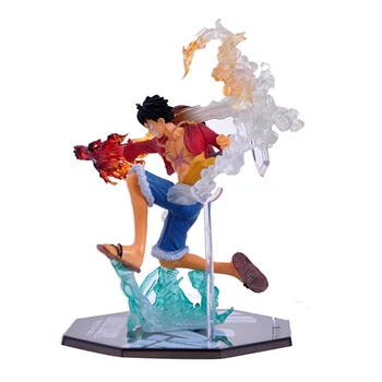 

Anime Action One Piece King Doll Model Monkey D. Luffy Fight Rubber Fruit Straw Hat Pirates Accessories World's Strongest Man